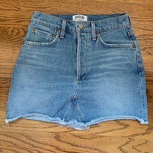 Agolde Jeans mini skirt